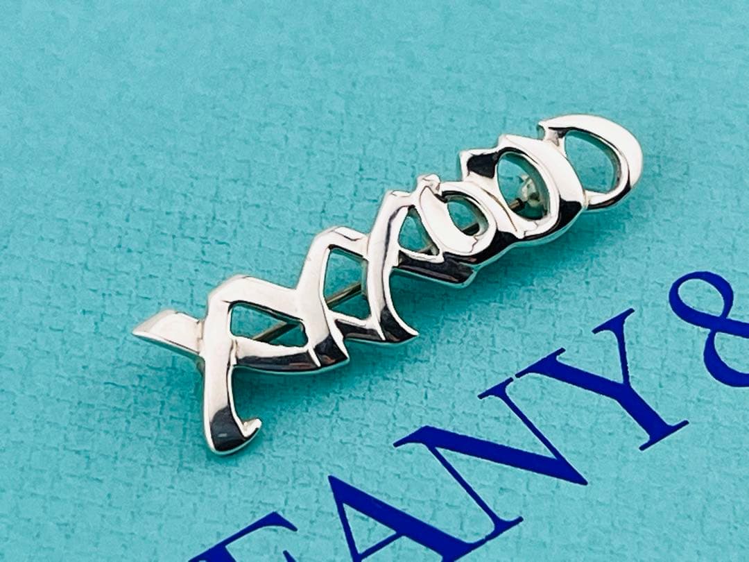 c933 ティファニー　パロマ・ピカソ　ラブ&キス　ブローチ　シルバー　925