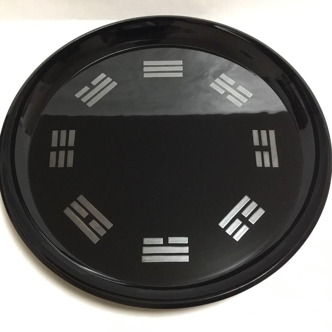 八掛盆 木製 貝入 茶道具 古物品