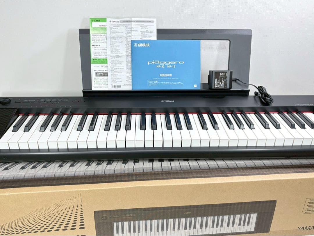 展示品 YAMAHA Piaggero NP-12B 61鍵 電子キーボード