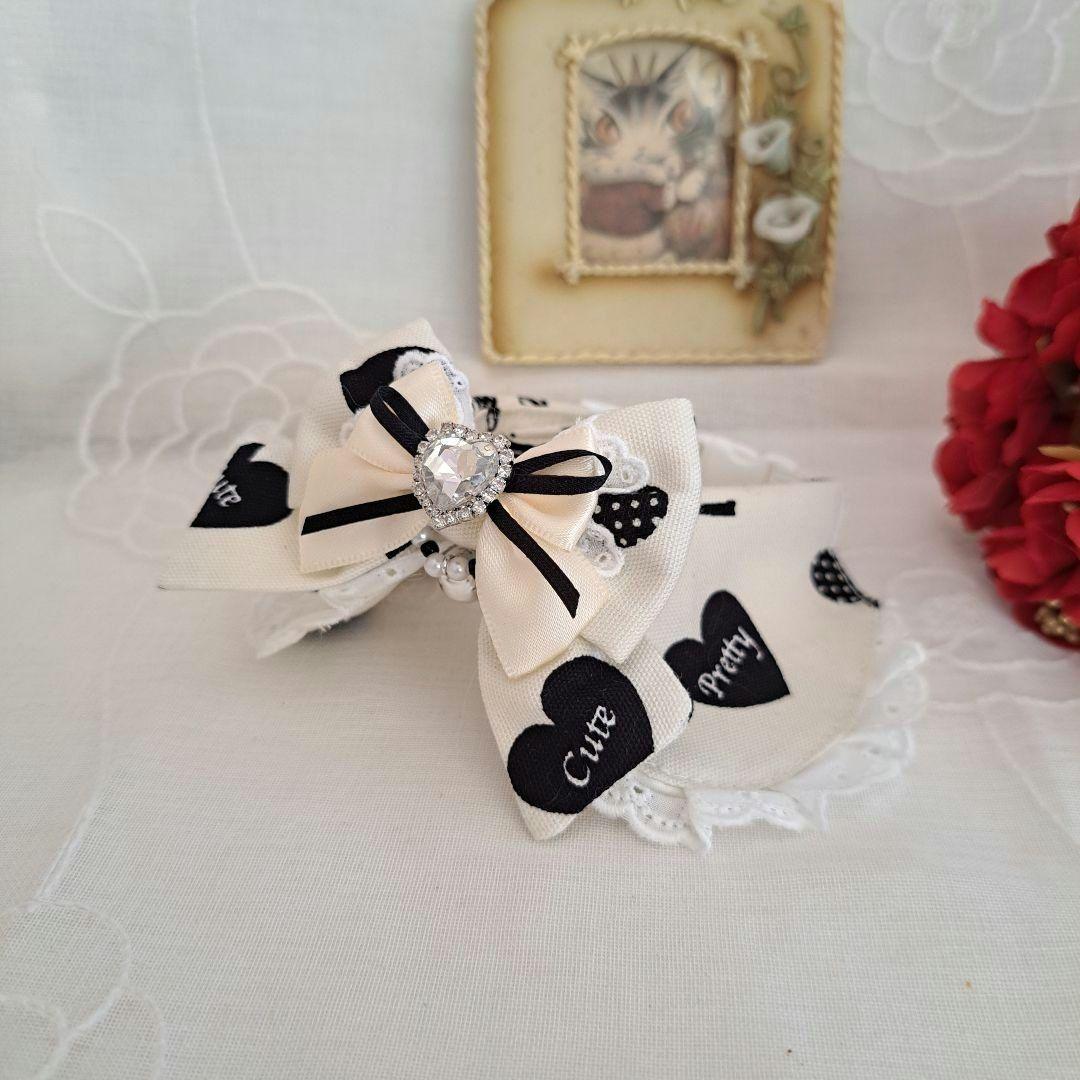 メルモママ、シングルリボン、バレンタインBOXわんちゃん猫ちゃん用首輪