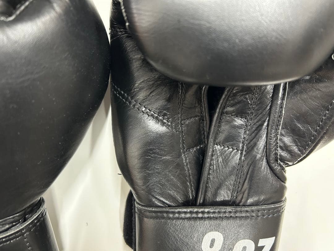 プライズリング　ボクシンググローブ　本革製 黒 8oz