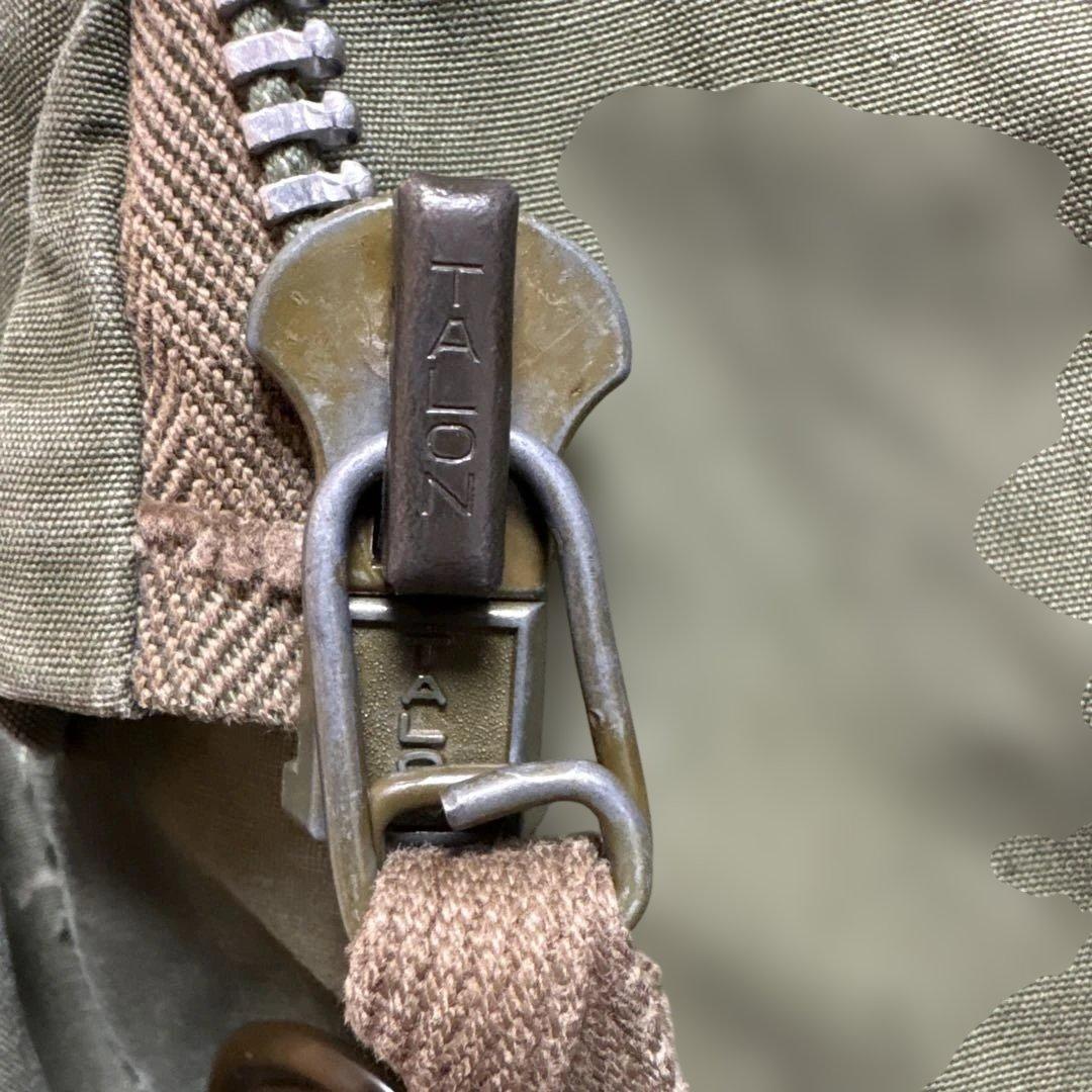 【希少】US.ARMY 40s M47 アルミジップ モッズコート S