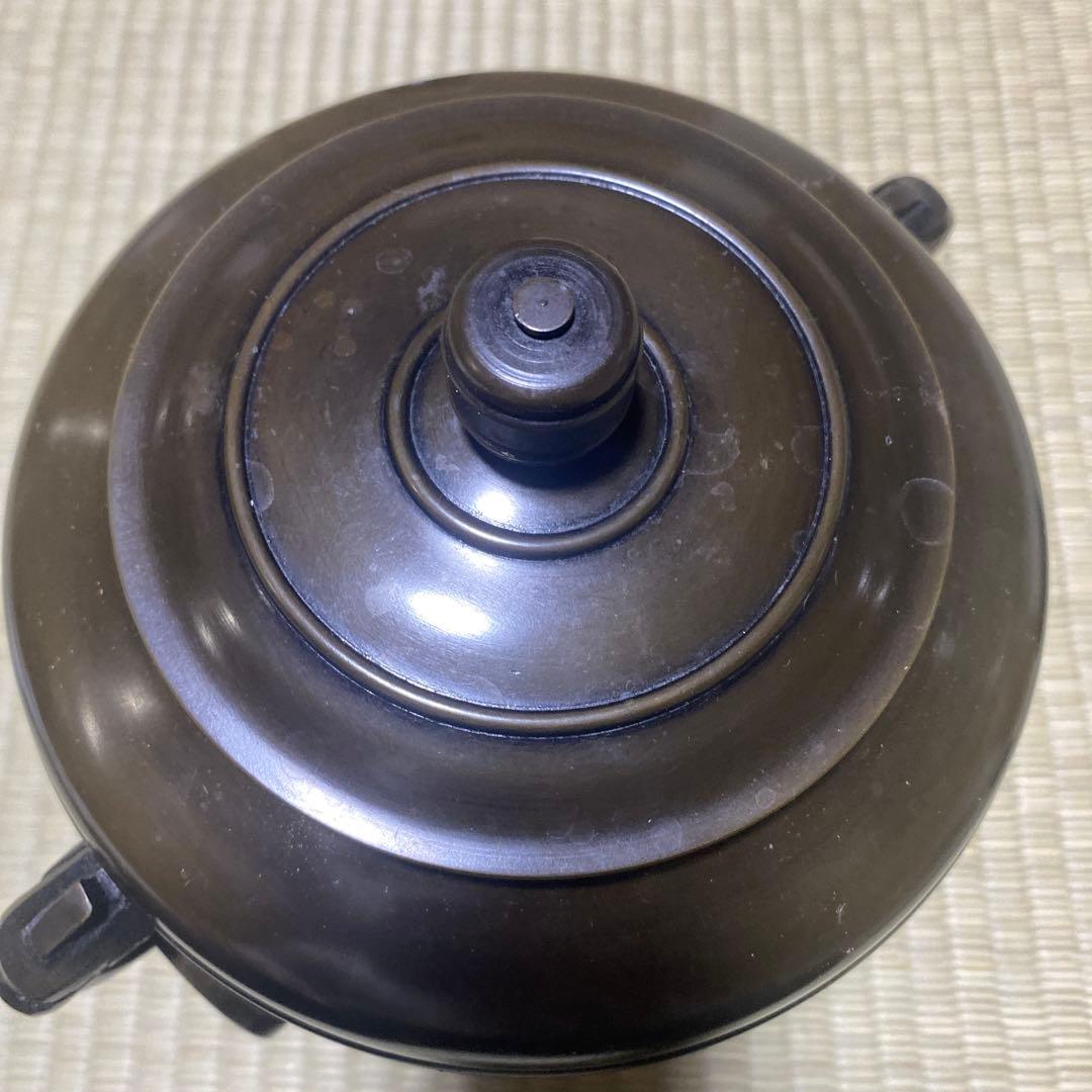 茶道具　唐銅　皆具