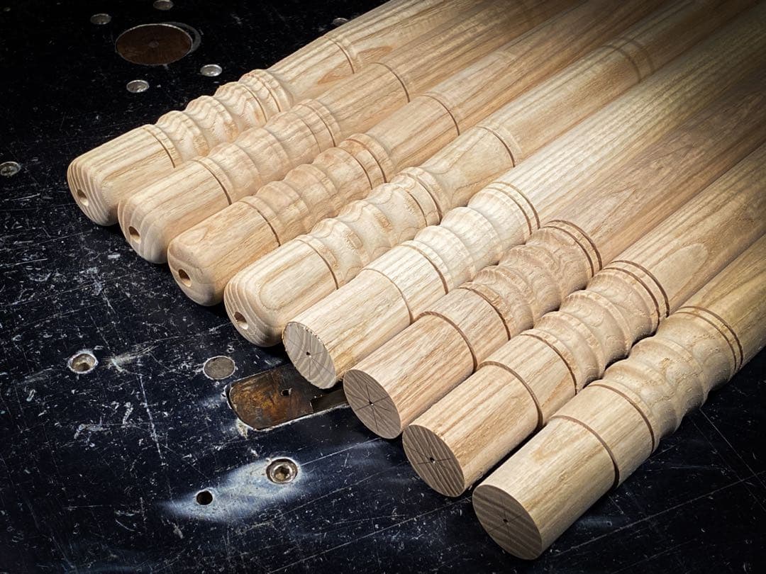 ウッドポール210㎝ボルト固定式ステンレスパイプ仕様3本継2本1セット