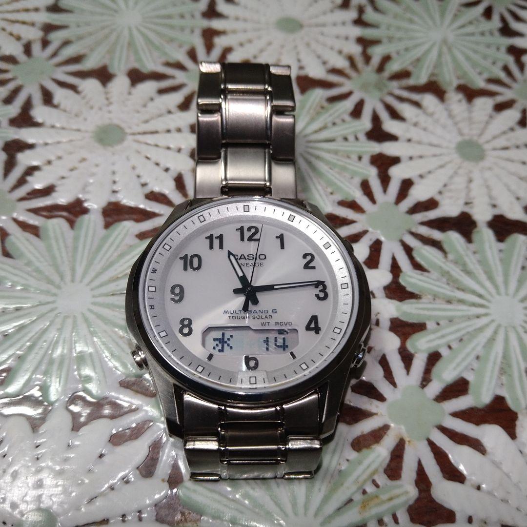 極美品　サファイアガラス　軽量チタン　カシオ LCW-M100TSE-7A2JF