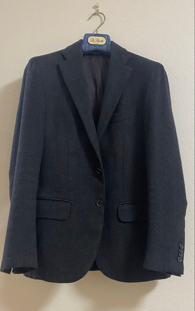 デ・ペトリロ Tagria46 Drop7 イタリア製　ダークグレースーツ