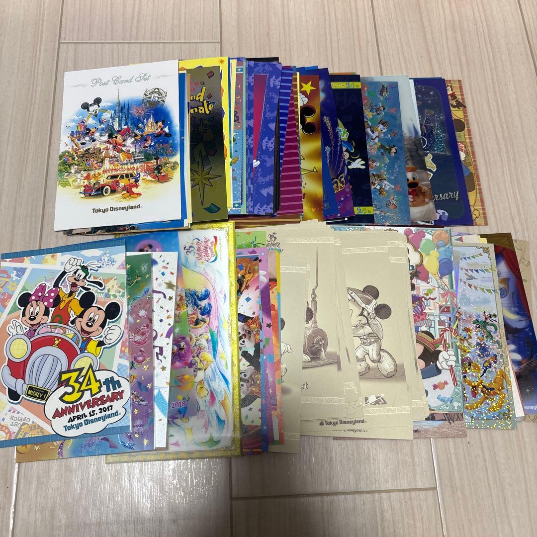 ディズニーポストカード　ディズニー周年ポストカード　ディズニーランド