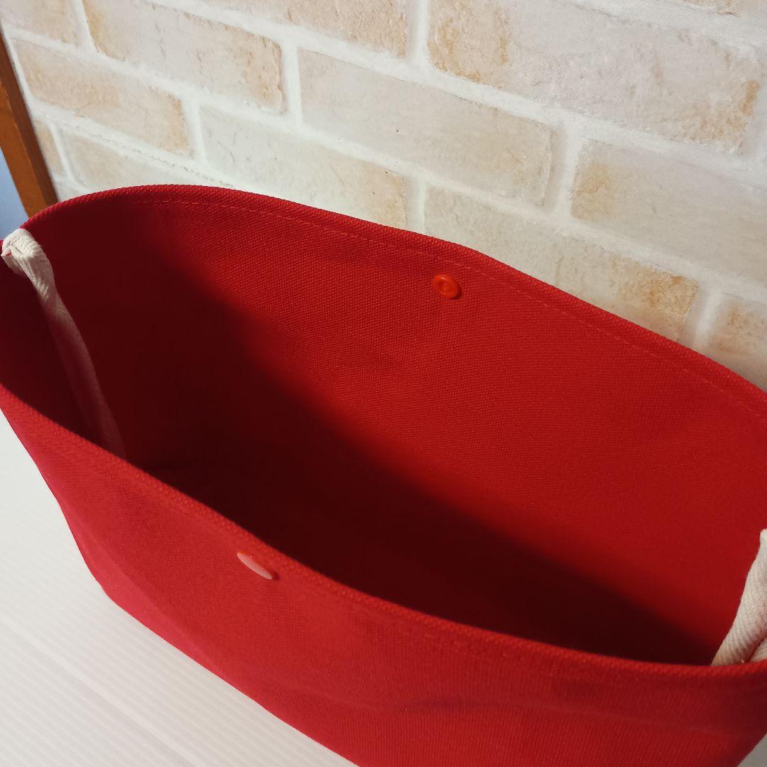 かわいやいちご 倉敷帆布8号使用 トートバッグ（L）