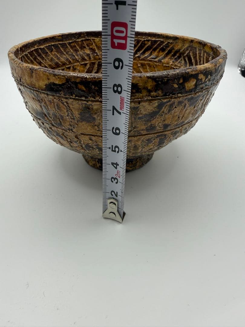 「黄瀬戸 茶碗」「しのぎ 茶碗」「民芸 茶碗」三島 抹茶茶碗　修理あり。