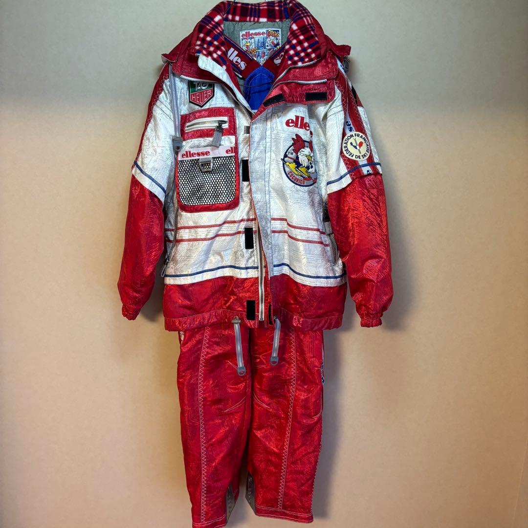 希少　フランス代表　エレッセ スキージャケットパンツ　ココリコ 90s レア