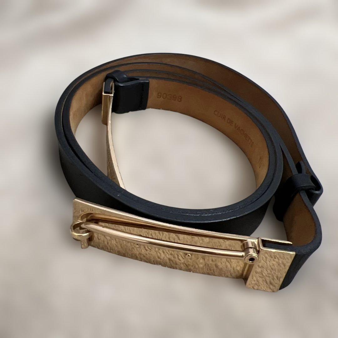 Deuxieme Classe レザーピンバックルベルト/ 牛革