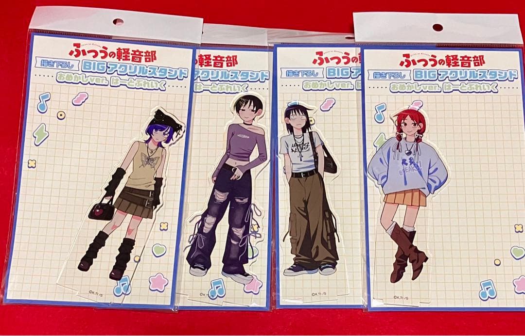 ふつうの軽音部 2周年記念ショップ はーとぶれいく アクリルスタンド 4種