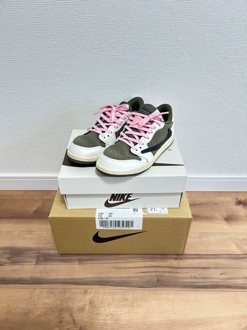 ジョーダン1LOW トラヴィス スコット リトルキッズシューズ 20.5cm