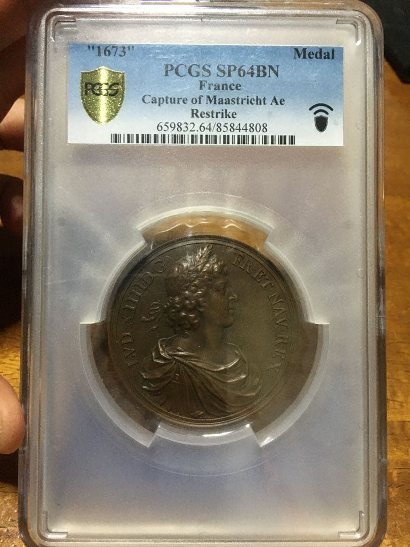 ルイ14世　銅メダル　PCGS-SP64