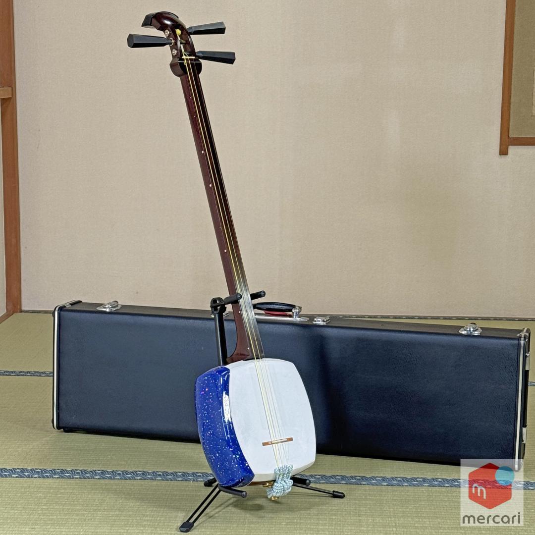 【整備済・即戦力】紅木製 津軽三味線 太棹｜ケース付｜即演奏可｜津37