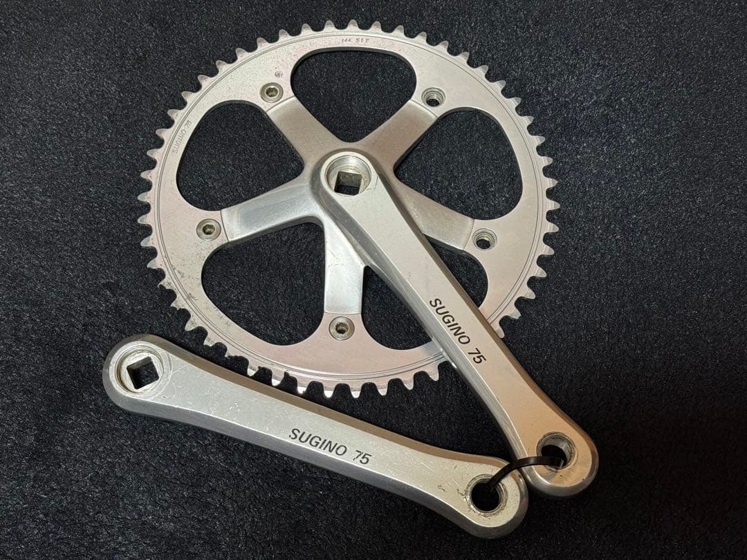 SUGINO75 167.5mm njs 51T クランク+チェーンリングセット