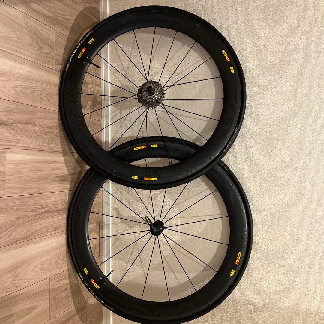 [値下げ]Mavic カーボンホイール 700C Shimano 8速