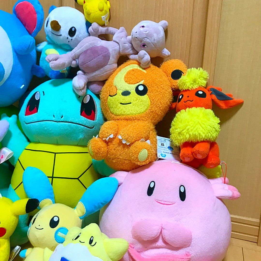 お得！人気　NINTENDOポケットモンスターぬいぐるみ大集合　お得14体セット
