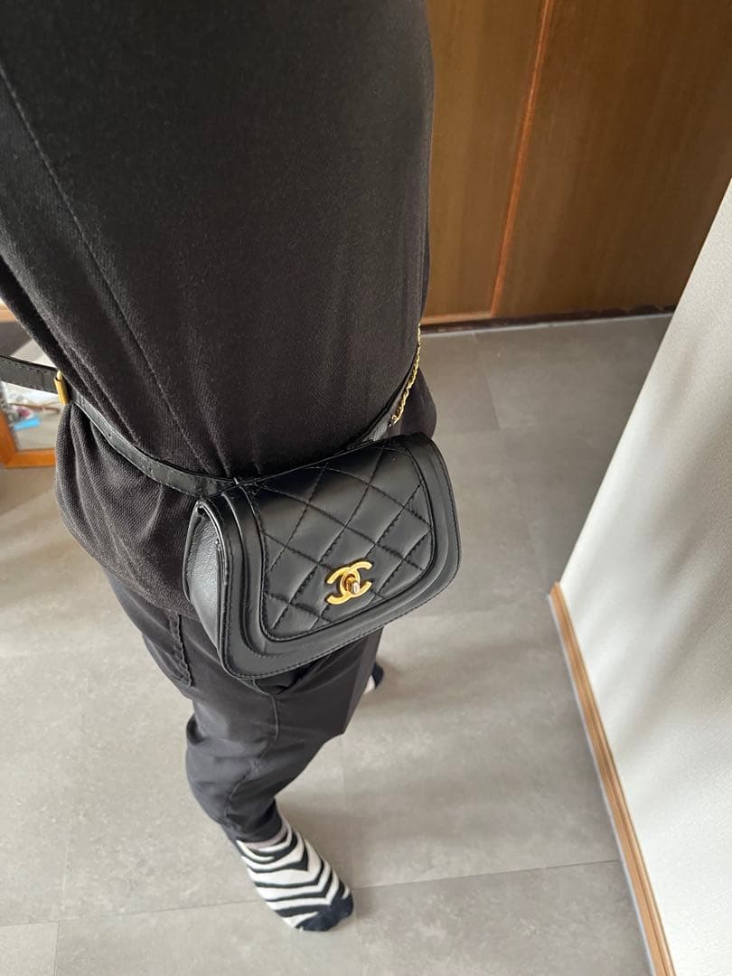 CHANEL キルティングボディバッグ　ウエストポーチ ヴィンテージ