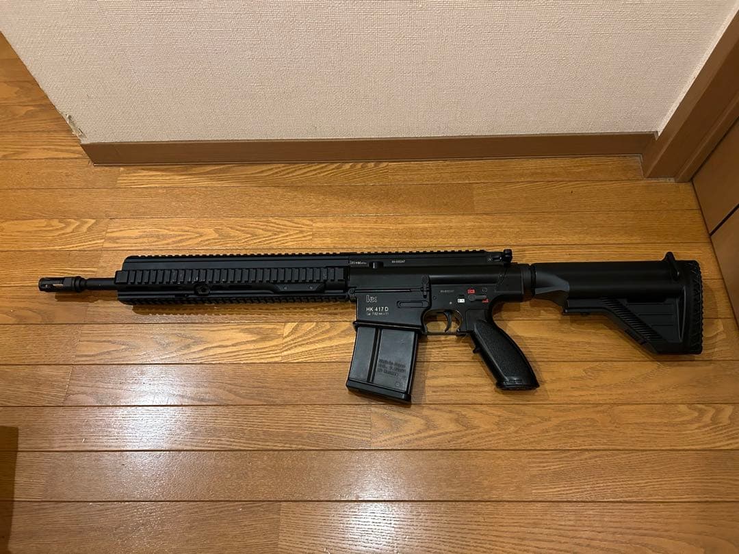 ポ*ド様 東京マルイ製 次世代HK417 D、右側レーザ刻印追加、メカボックス整