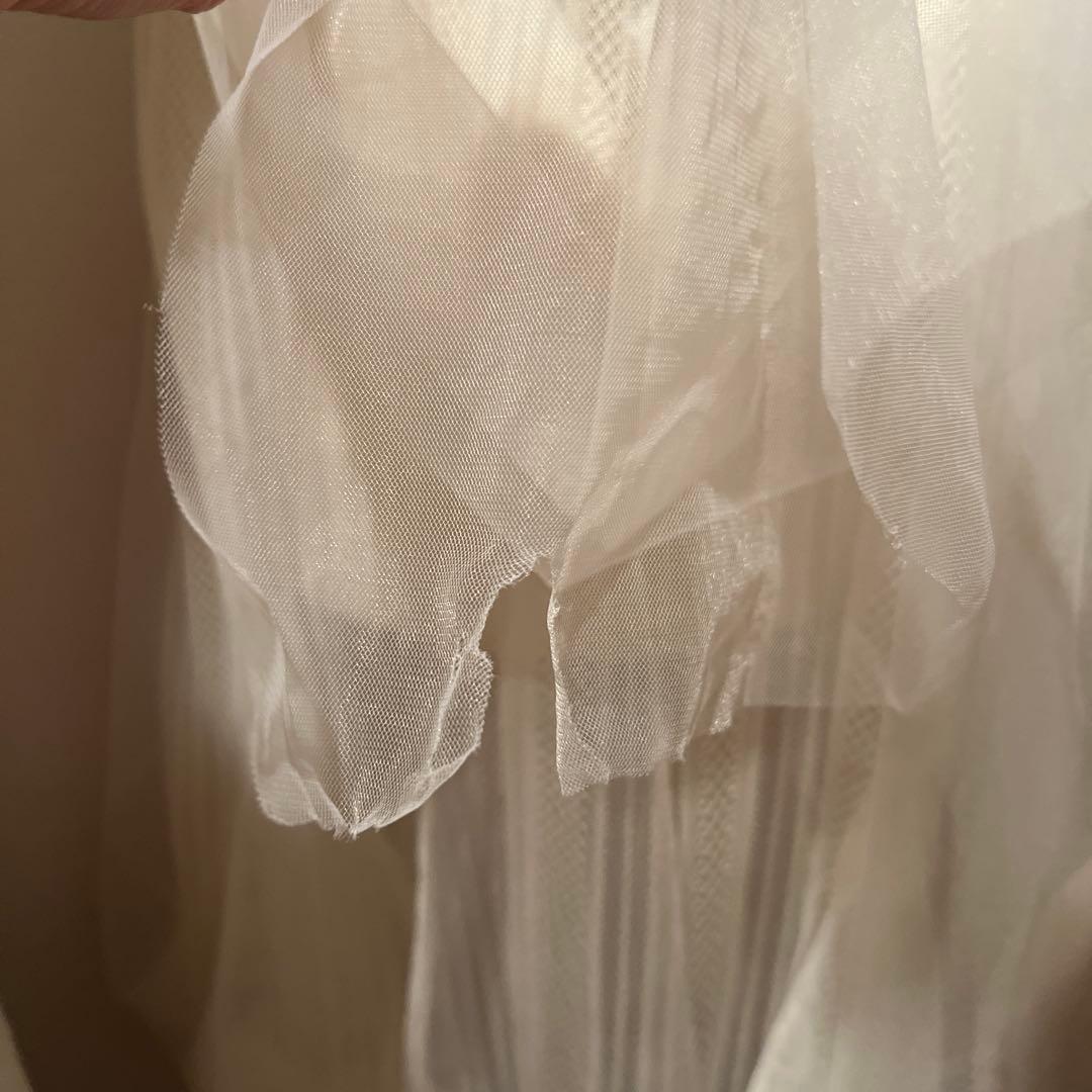 ROBE de FLEURS ハイネックウエストリボンフレアミニキャバドレス