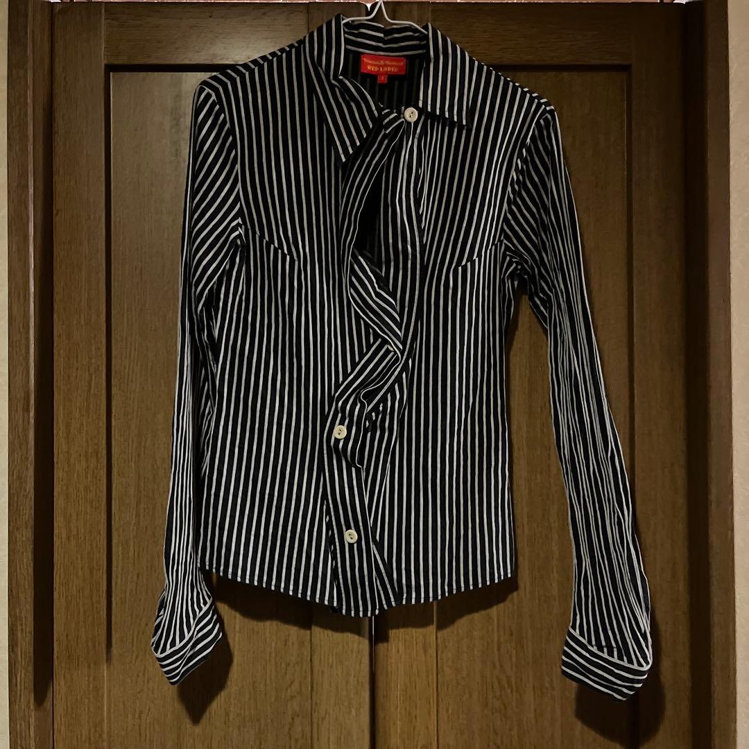 ヴィヴィアン　ストライプ　変形　シャツ