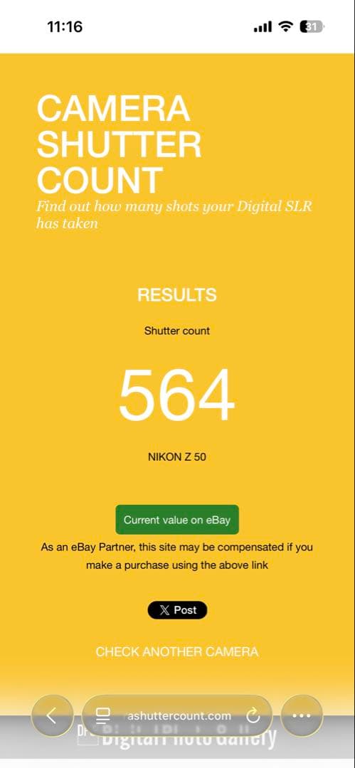 美品 Nikon Z50 レンズキット・付属品 撮影枚数約564枚