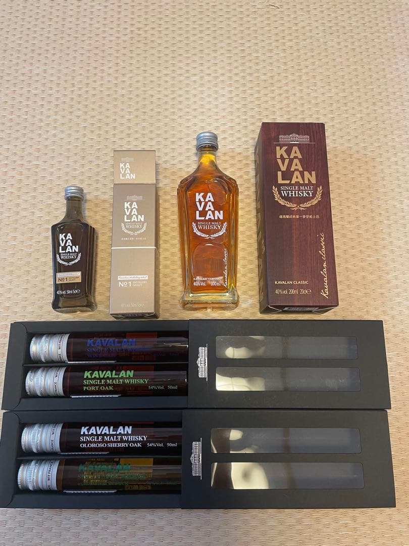 KAVALANカバラン　ミニボトル　ディスティラリーセレクト　ウイスキー　６点