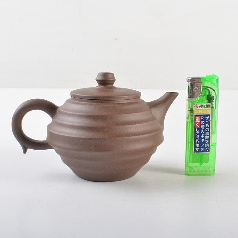 中国　紫砂　朱泥　急須　茶壷　在銘　C　R6209