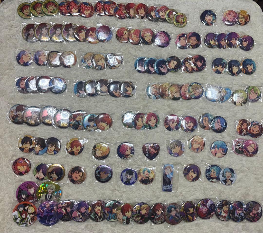 【ビジュアルバスタオル付き】あんスタ あんさんぶるスターズ 缶バッジ まとめ売り