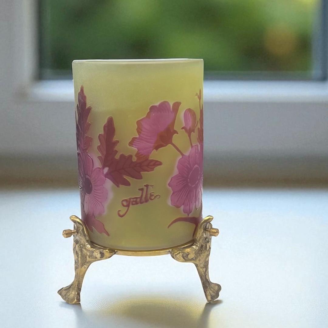 ◆証明書付◆EmileGalleエミールガレ 卓上ランプ　カメオ彫