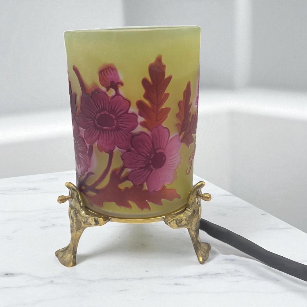 ◆証明書付◆EmileGalleエミールガレ 卓上ランプ　カメオ彫