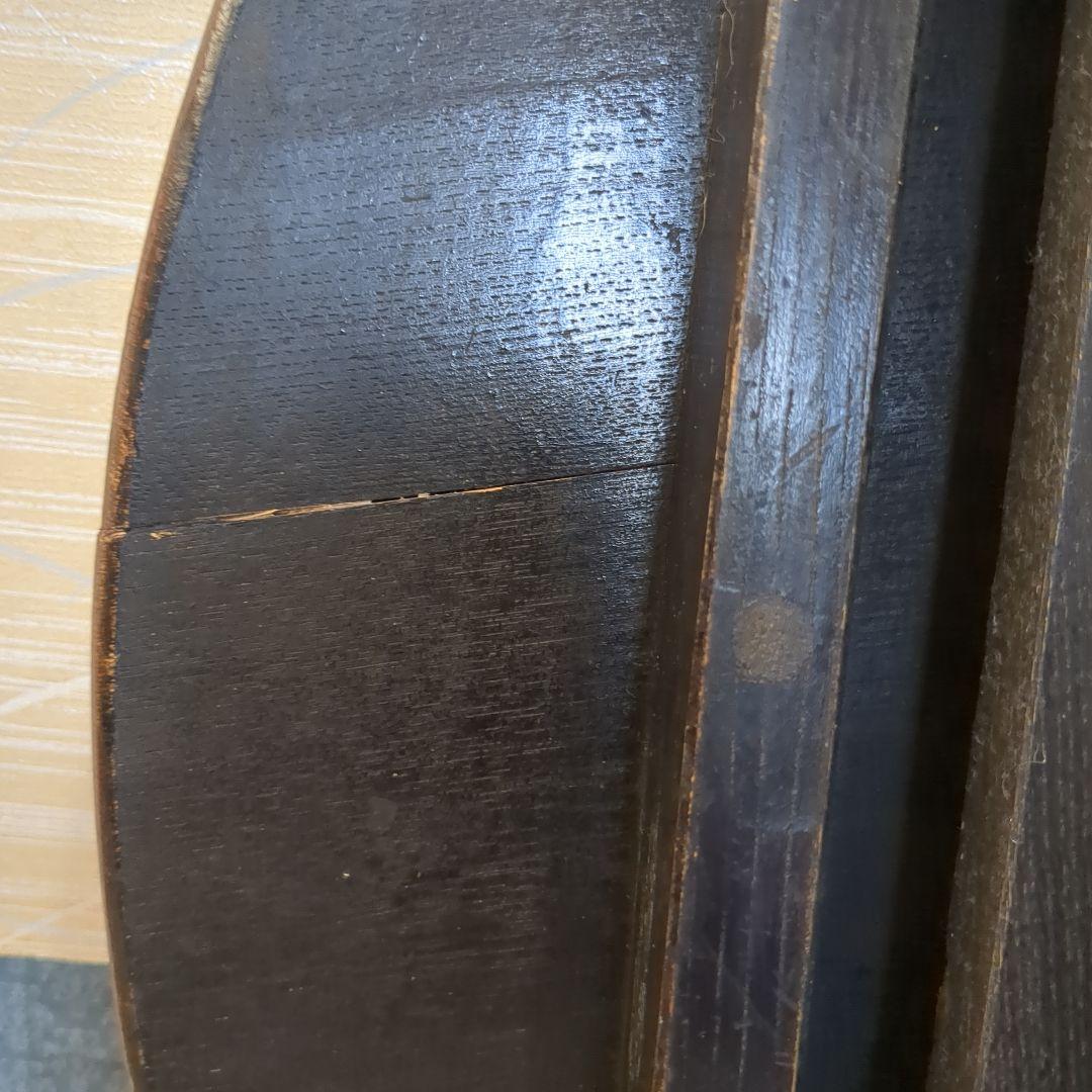 昭和レトロ ちゃぶ台 木製 円形座卓 約64cm