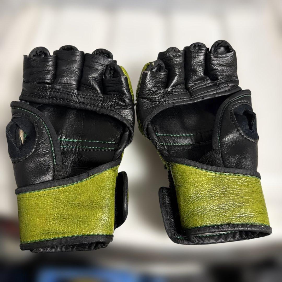 RIZIN オープンフィンガーグローブ オリーブグリーンSサイズ