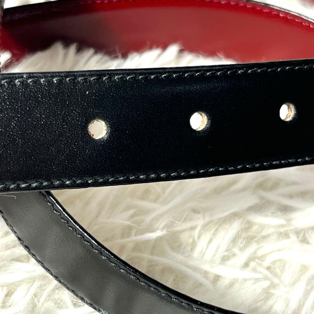 未使用保管品　CELINE ベルト　リバーシブル　馬車金具　ゴールド　黒×茶