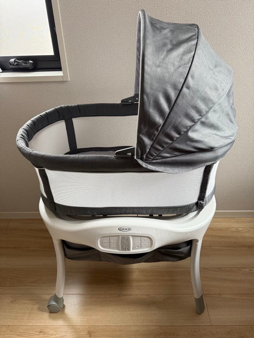 Graco Sense2Snooze ベビーベッド 電子バウンサー 泣き声感知