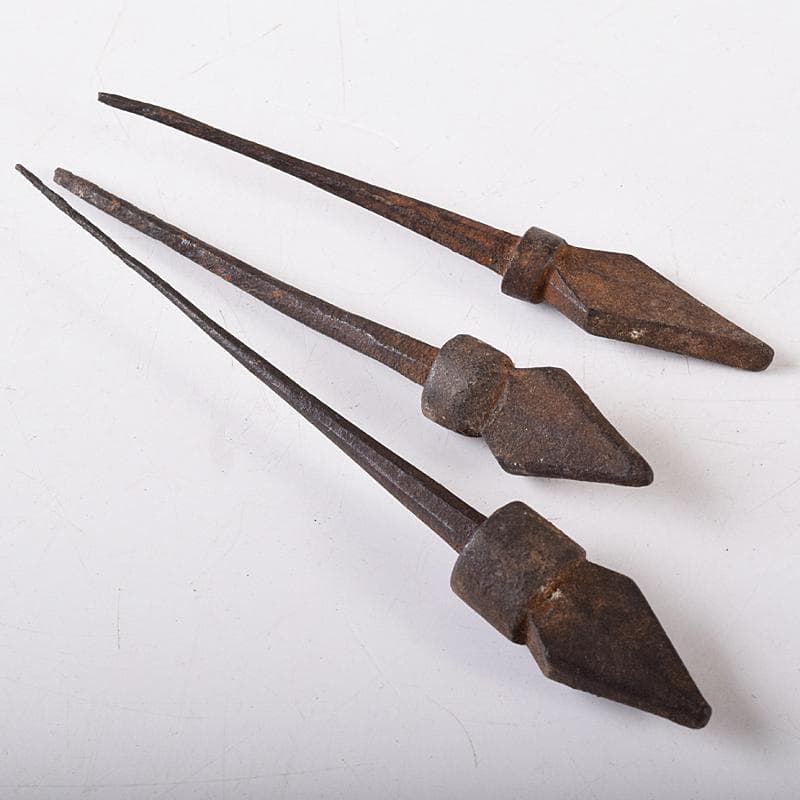 中国　古鉄　漢時代・明時代など　鏃　矢尻　10点まとめて　V　R8457