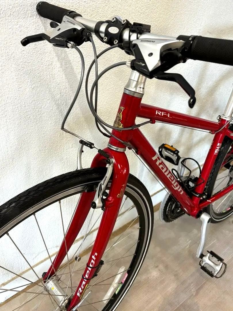 ⭕️英国名車RALEIGH（ラレー）｜大人の赤が映える｜街乗りに映える上質デザイン