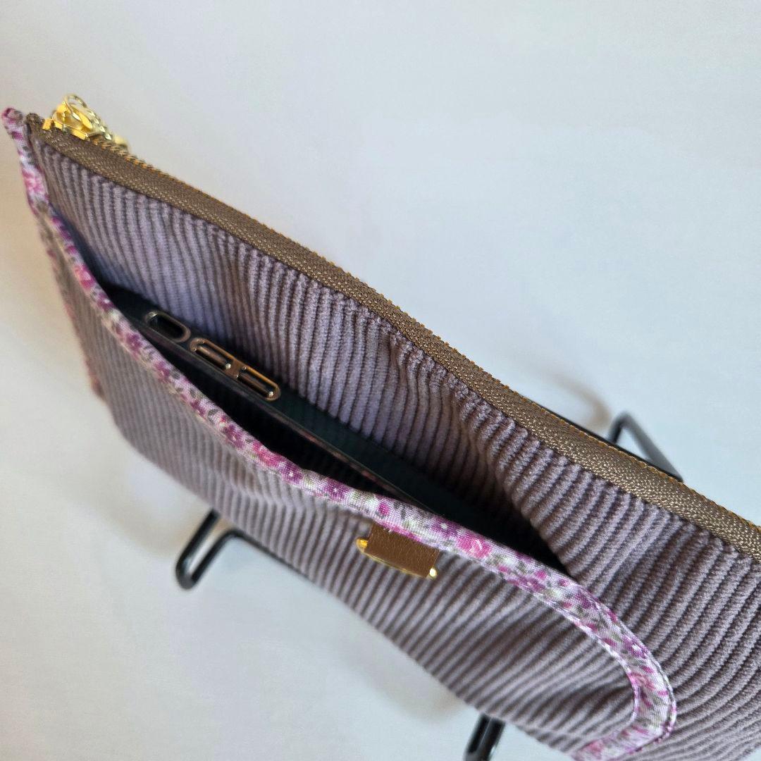 ミーコ&ターボ様　蓋付きショルダーバッグ　ハンドメイド