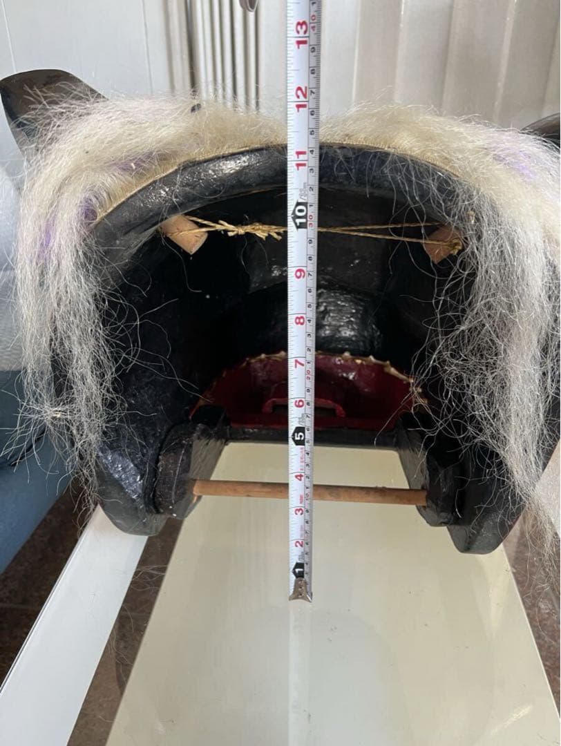 伝統的な獅子舞面