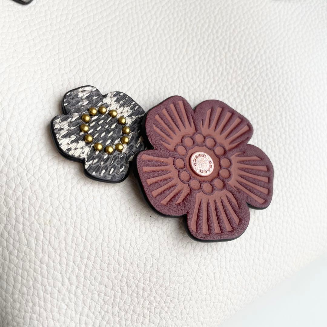 コーチ COACH ハンドバッグ ウィロウ トート 24 ティーローズ ほぼ新品