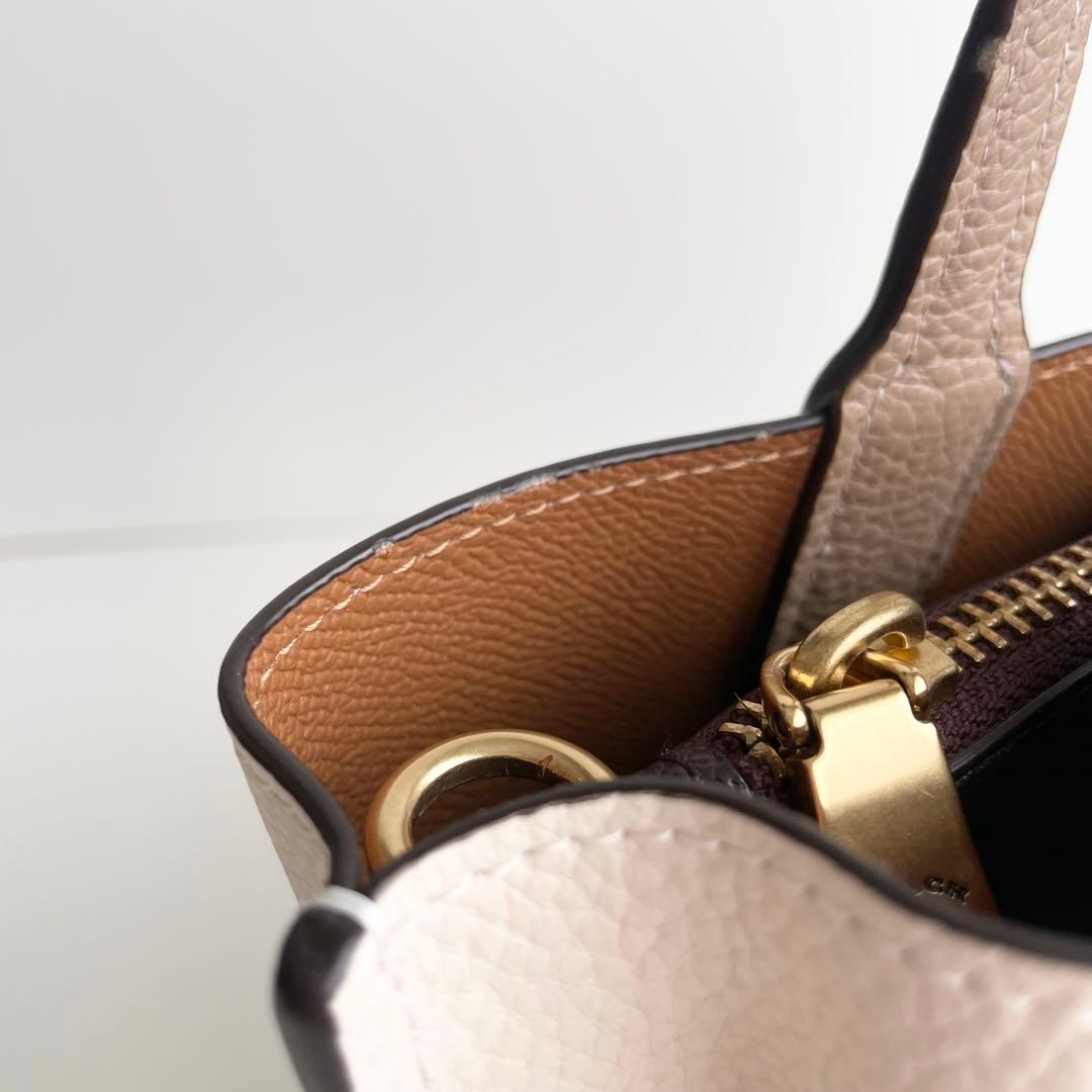 コーチ COACH ハンドバッグ ウィロウ トート 24 ティーローズ ほぼ新品