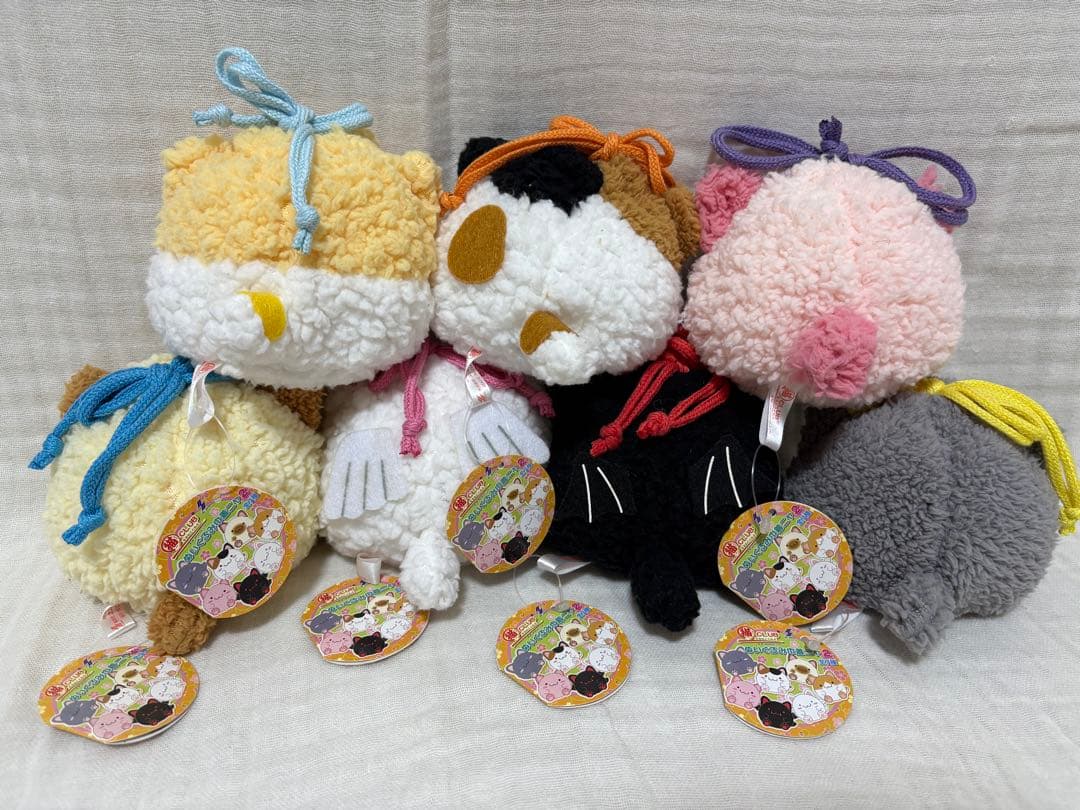 まるねこCLUB 巾着 ぬいぐるみ
