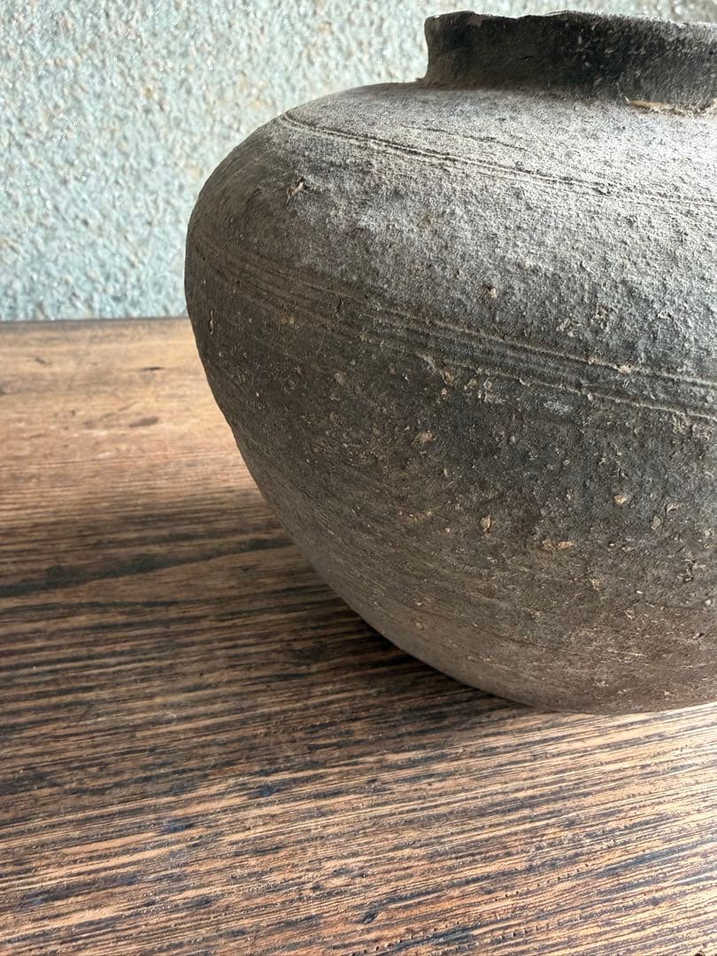 須恵器　薬壺　アンティーク 陶器 花瓶 弥生土器　白菊土器　花器