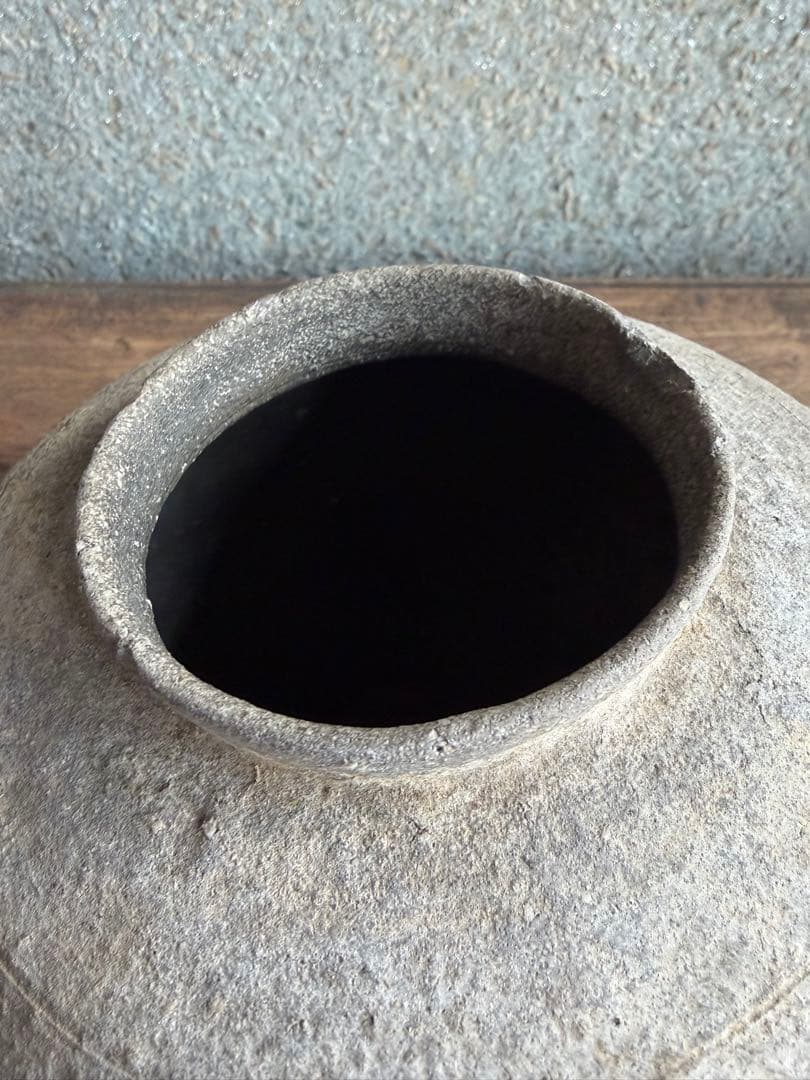 須恵器　薬壺　アンティーク 陶器 花瓶 弥生土器　白菊土器　花器