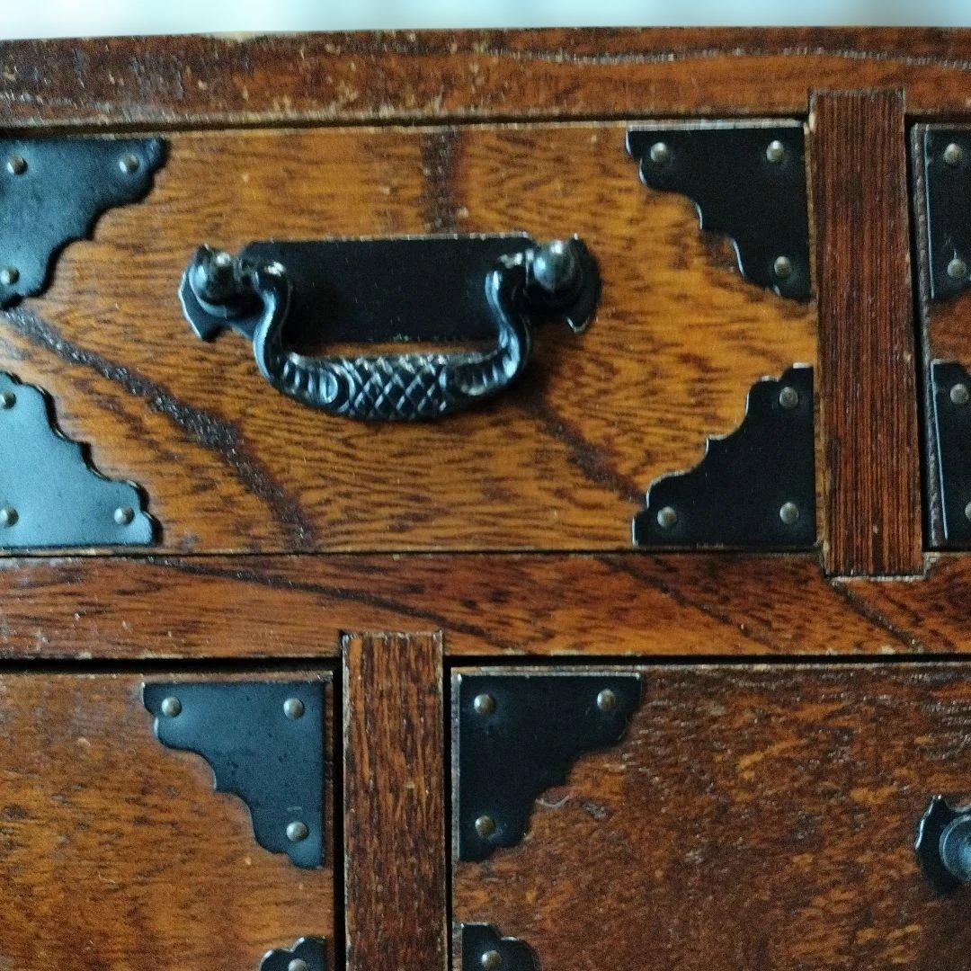 伝統的な日本の木製タンス 6引き出し 小物いれ即購入◎