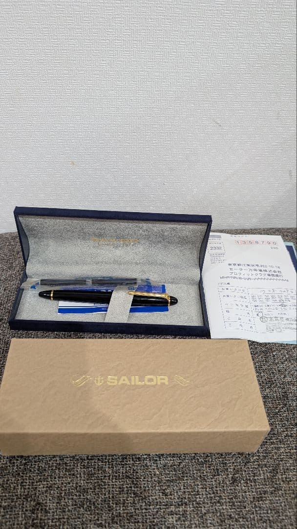 SAILOR 1019万年筆 14kブルー（紺）K. Oda刻印付き