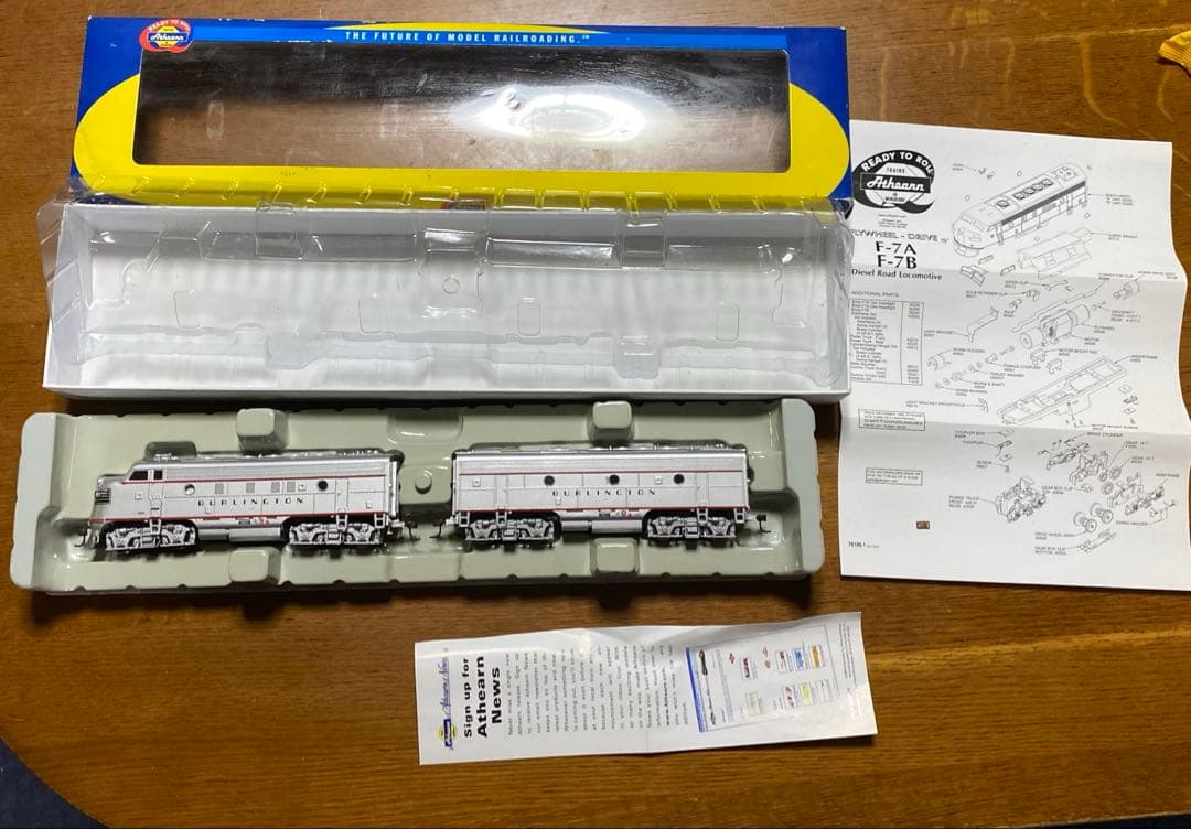 Athearn 鉄道模型　CHICAGO burlington f7a-f7b