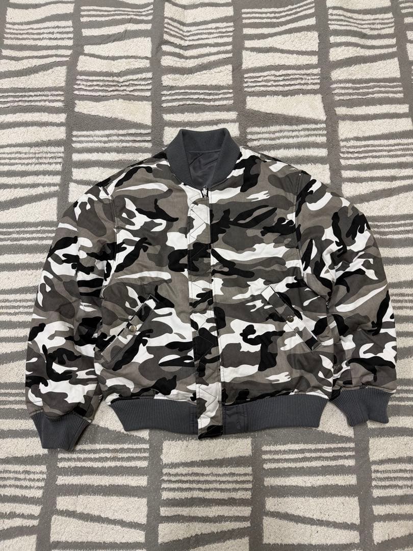 ジャケット・アウター BELVET Camo Reversible MA-1 Jacket