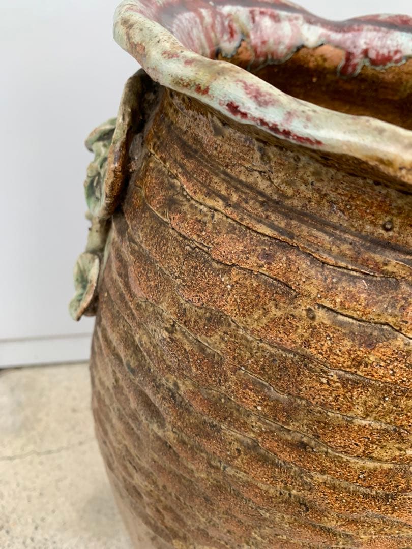 信楽焼　傘立て　花器　壺　花瓶